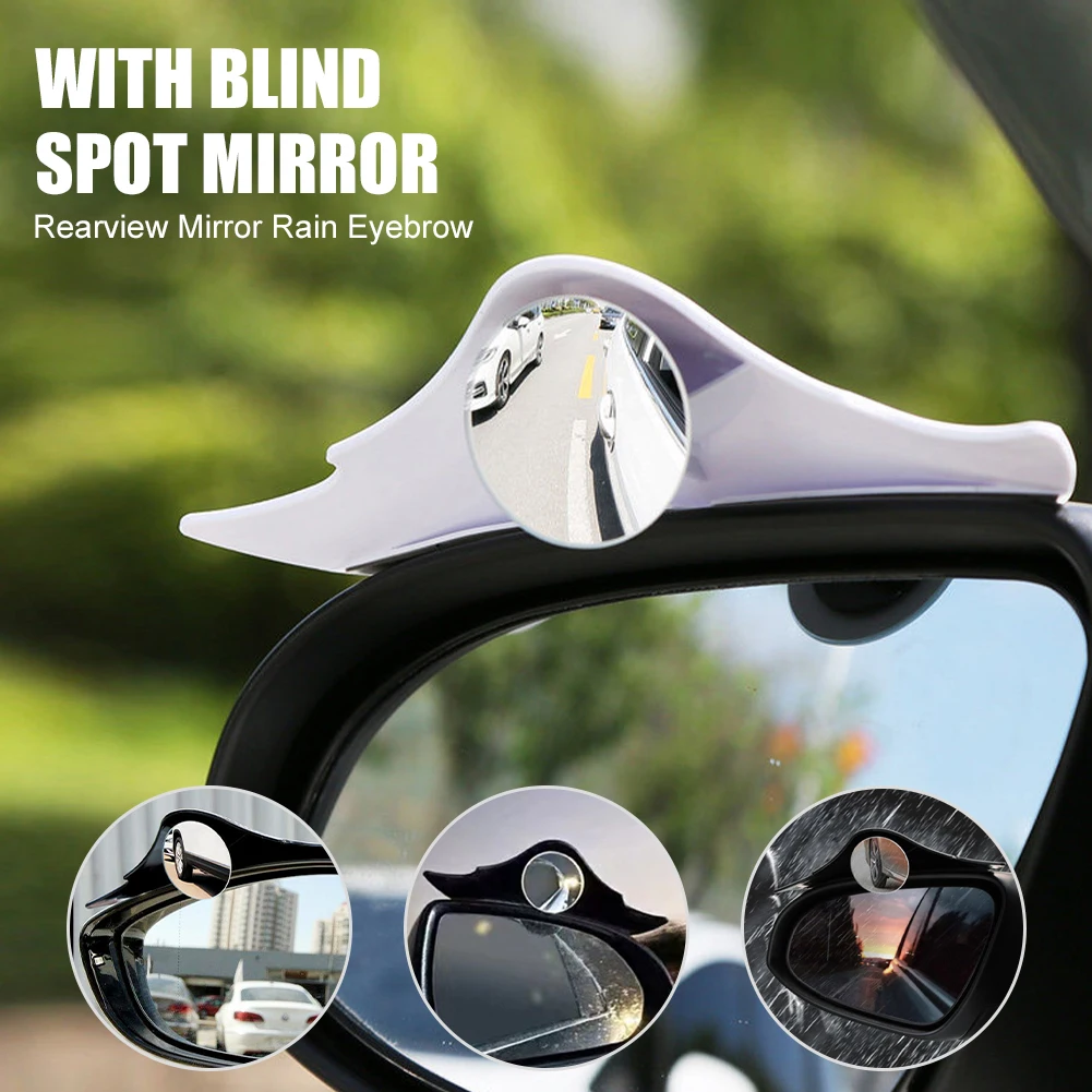 2Pcs Rearview Mirror Rain Eyebrow Blind Spot Mirror Car Auxiliary Mirror Convex Small Round Mirror 360 Degrees Adjustable
2Pcs Rearview Mirror Rain Eyebrow Blind Spot Mirror Car Auxiliary Mirror Convex Small Round Mirror 360 Degrees Adjustable