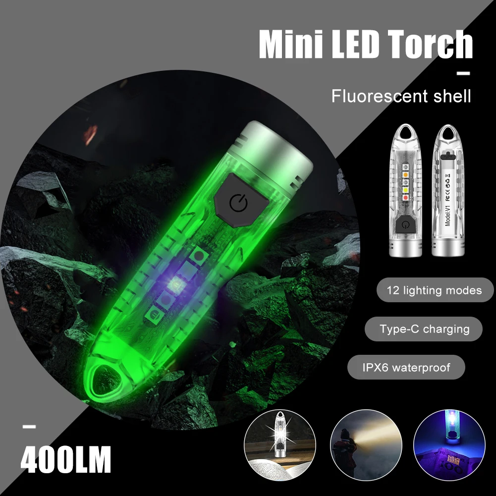 Portable LED Flashlight Outdoor Sports Accessories Multi-Function Keychain Warning Powerful Light For Fishing Hunting Camping
Portable LED Flashlight Outdoor Sports Accessories Multi-Function Keychain Warning Powerful Light For Fishing Hunting Camping