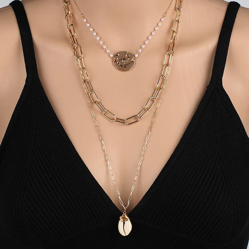 WholesaleFactory Style Popular Necklace Ornament Fashion Natural Shell Multi-Layer Korean Temperament Accessories
WholesaleFactory Style Popular Necklace Ornament Fashion Natural Shell Multi-Layer Korean Temperament Accessories