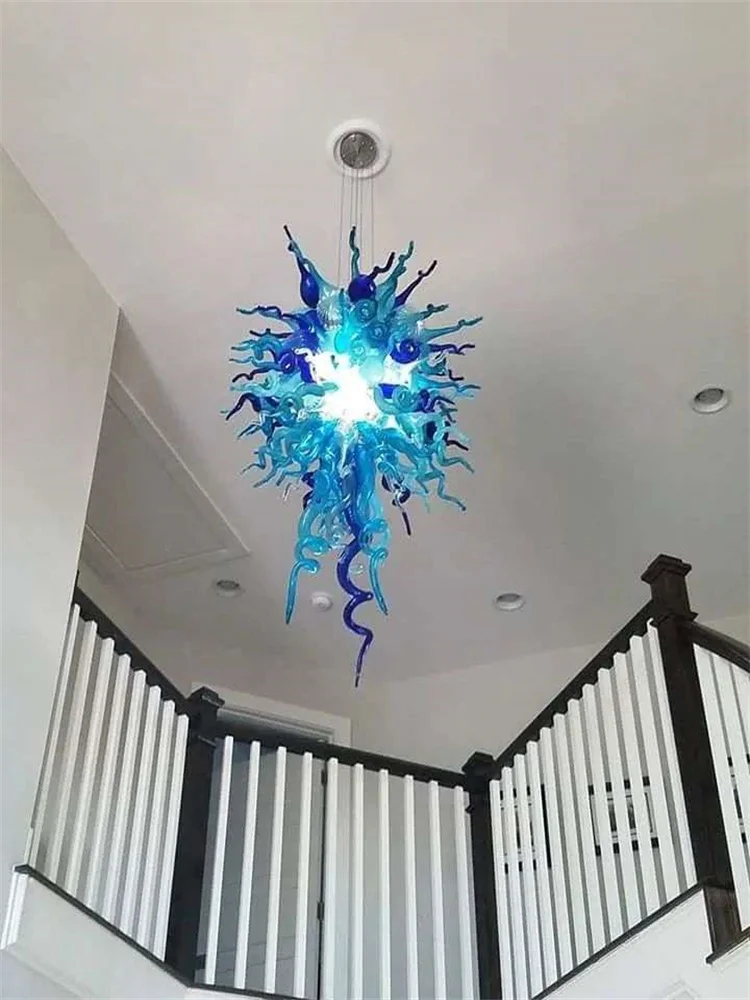 New Modern Art Glass Chandeliers Dining Room CreativeMulti Color Hand Blown Chandelier Light Interior Stair
New Modern Art Glass Chandeliers Dining Room CreativeMulti Color Hand Blown Chandelier Light Interior Stair