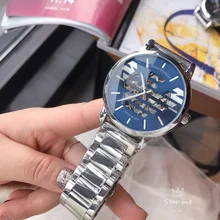 New Fashion Women Men Mechanical Automatic Watch Mens Womens Watches Luxury Classic Retro Casual Big diamond Wristwatches