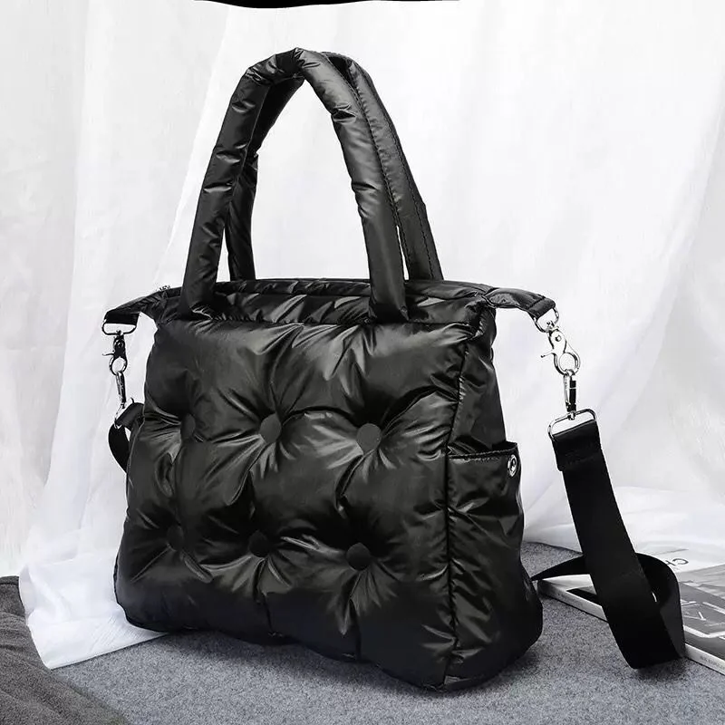 Winter Women Space Pad Cotton Feather Down Bag Bucket Handbag Luxury Brand Designer sac a main Bolsa Feminina Shoulder Tote Bag
Winter Women Space Pad Cotton Feather Down Bag Bucket Handbag Luxury Brand Designer sac a main Bolsa Feminina Shoulder Tote Bag