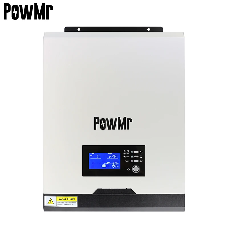 Зарядное устройство PowMr на солнечной батарее, 2400 Вт, 24 В постоянного тока, В переменного тока
Зарядное устройство PowMr на солнечной батарее, 2400 Вт, 24 В постоянного тока, В переменного тока