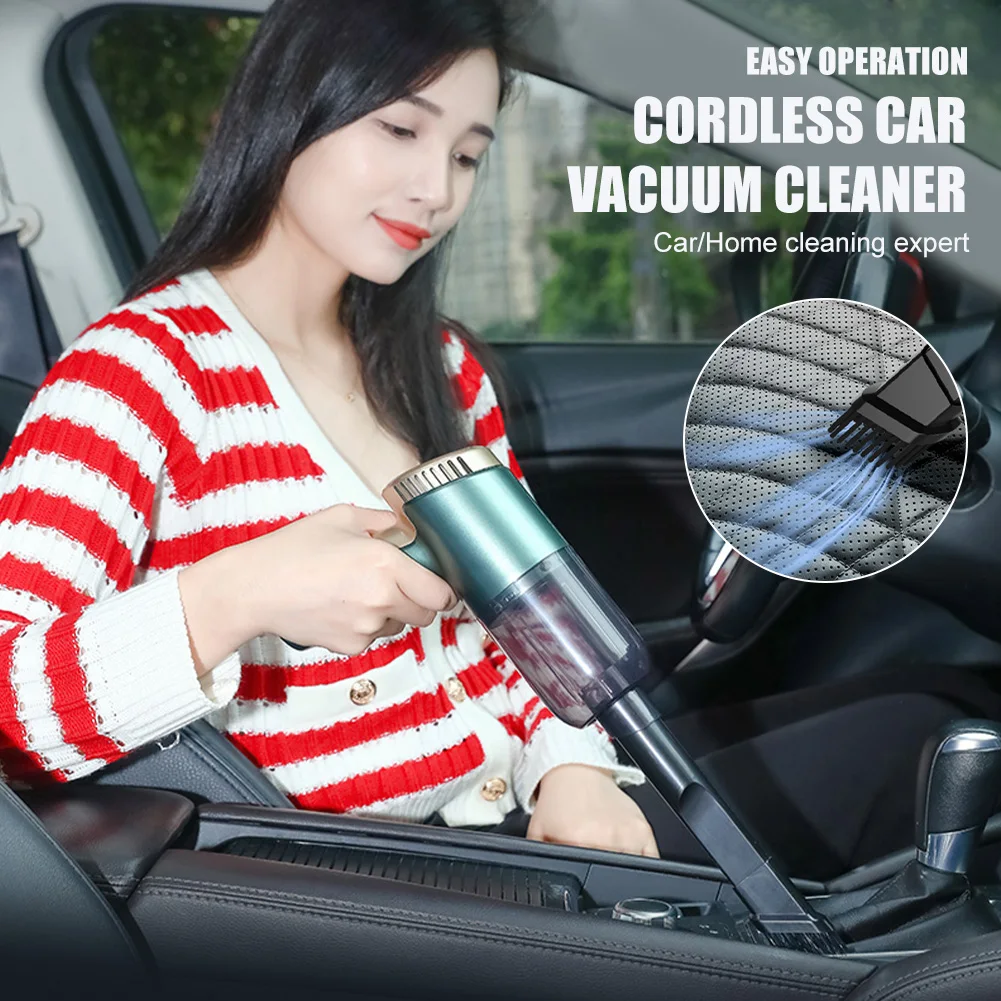 120W Cordless Car Vacuum Cleaner Powerful 9000PA Suction Rechargeable Car Vacuum Washable Filter Mini Cleaning Tool For Home
120W Cordless Car Vacuum Cleaner Powerful 9000PA Suction Rechargeable Car Vacuum Washable Filter Mini Cleaning Tool For Home