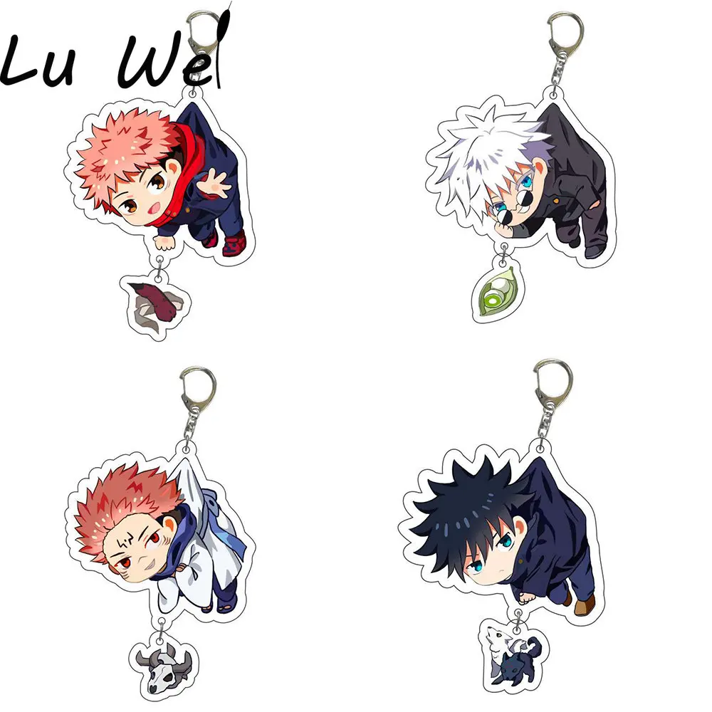 Anime Keychain Jujutsu Kaisen Hung Gojo Satoru Yuji Itadori Nobara Kugisaki Interlayer Chain Accessories Cute Bag Pendant Gifts
Anime Keychain Jujutsu Kaisen Hung Gojo Satoru Yuji Itadori Nobara Kugisaki Interlayer Chain Accessories Cute Bag Pendant Gifts