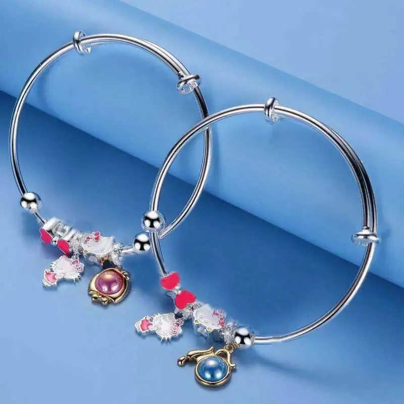 3D Fashion Kawaii Cartoon Twelve Constellations Bracelet Copper Plated S990 Silver Lucky Girl Kt Cat Bracelet Gift for Girls
3D Fashion Kawaii Cartoon Twelve Constellations Bracelet Copper Plated S990 Silver Lucky Girl Kt Cat Bracelet Gift for Girls