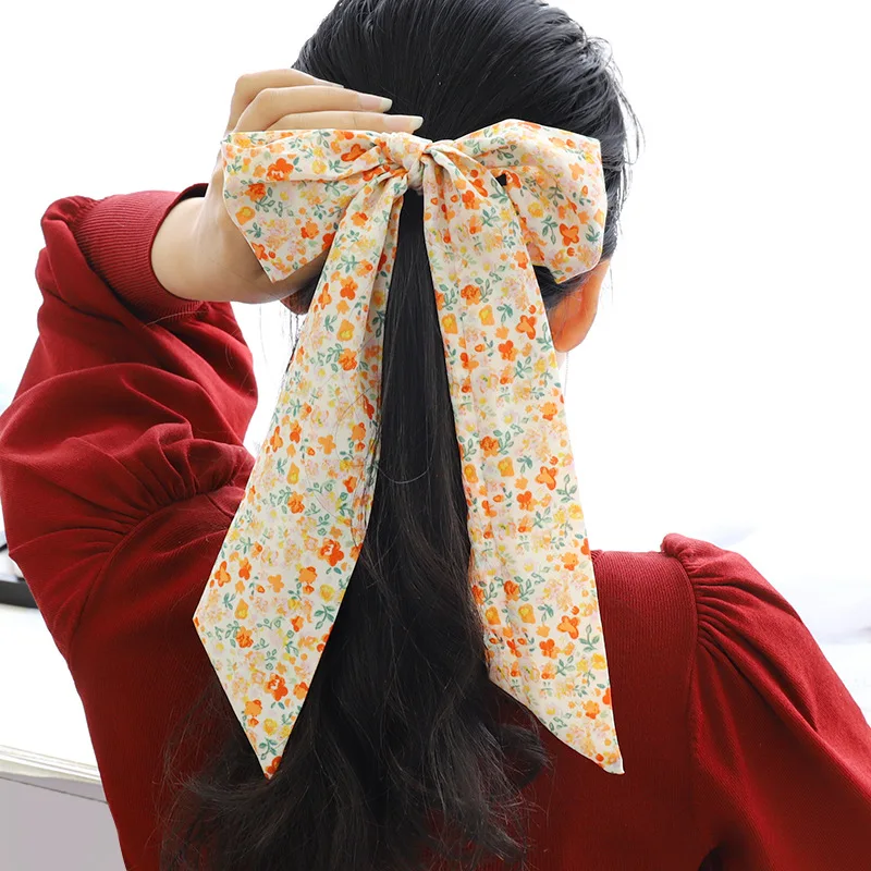 Womens Chiffon Printed Floral Long Ribbon Scrunchie for Women Elastic Hair Bands Ponytail Holder Rope Scarf Hair Accessories
Womens Chiffon Printed Floral Long Ribbon Scrunchie for Women Elastic Hair Bands Ponytail Holder Rope Scarf Hair Accessories