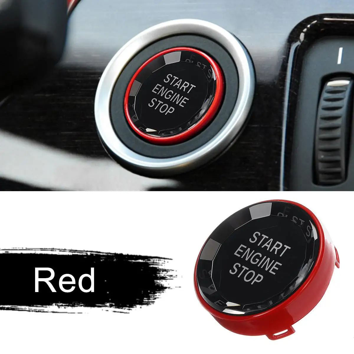 

Car Engine Start Stop Switch Crystal Button For BMW E Chassis E60 E84 E83 E90 E91 E92 E93 E70 E70 E71 E72 E89 Cover Sticker