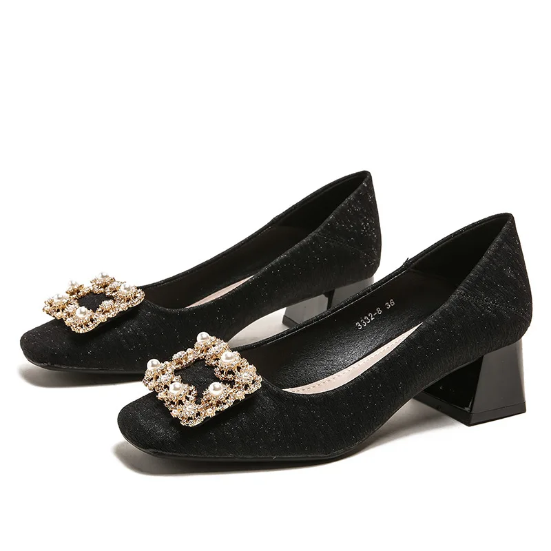 XIZILV Women's High Heel Shoes, Spring 2022 Women's Shoes Black Commuter Pumps Fashion Square Toe Chunky Heel Shoes Women
XIZILV Women's High Heel Shoes, Spring 2022 Women's Shoes Black Commuter Pumps Fashion Square Toe Chunky Heel Shoes Women