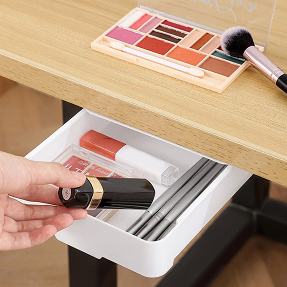 Plastic Drawer Hidden Storage Box Organizer Under-desk Drawer Adhesive Storage Case Student Office Stationery
Plastic Drawer Hidden Storage Box Organizer Under-desk Drawer Adhesive Storage Case Student Office Stationery