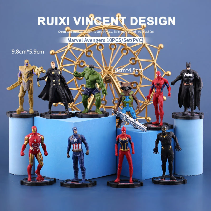 Disney, детские игрушки Marvel, 10 шт./компл., ПВХ игрушечные фигурки, Мультяшные куклы, Подарочные игрушки, детские игрушки
Disney, детские игрушки Marvel, 10 шт./компл., ПВХ игрушечные фигурки, Мультяшные куклы, Подарочные игрушки, детские игрушки