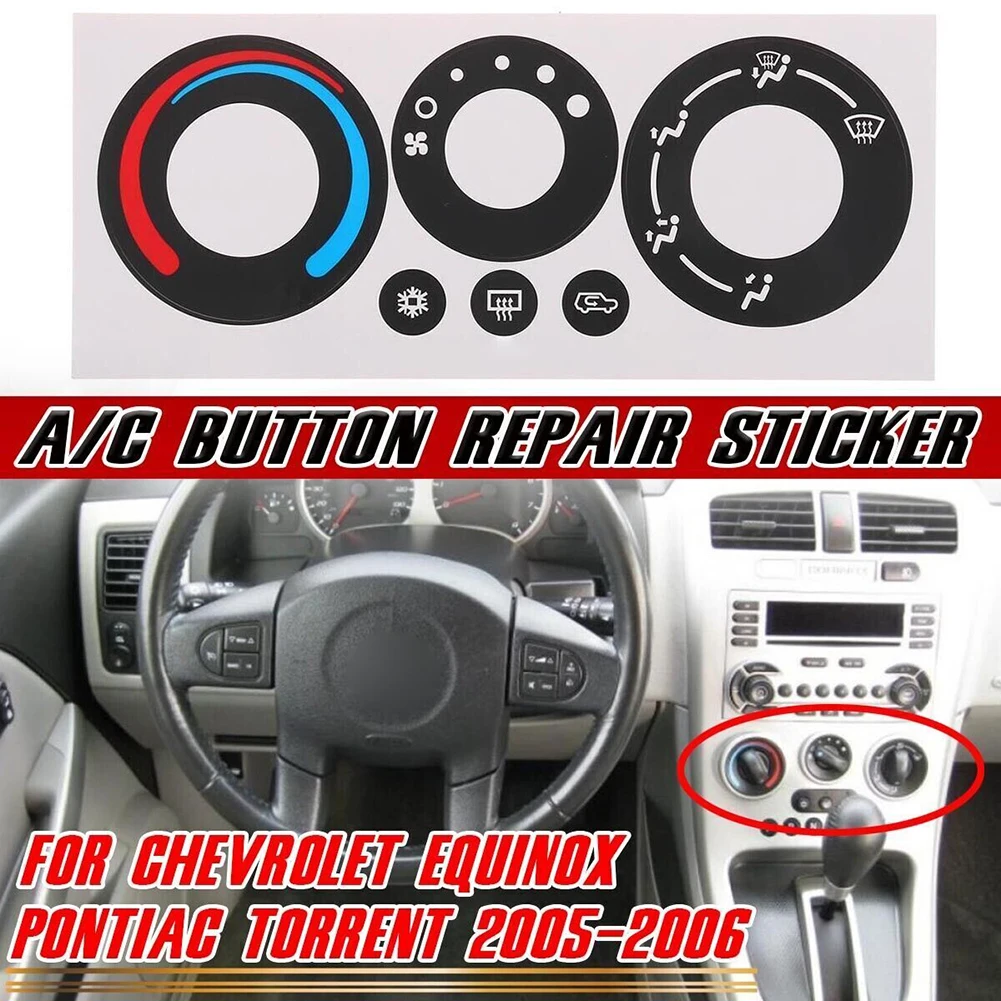 Car A/C Button Repair Sticker 2005-2006 Brand New Buttons Climate Control Controls Decal High Quality Interior
Car A/C Button Repair Sticker 2005-2006 Brand New Buttons Climate Control Controls Decal High Quality Interior