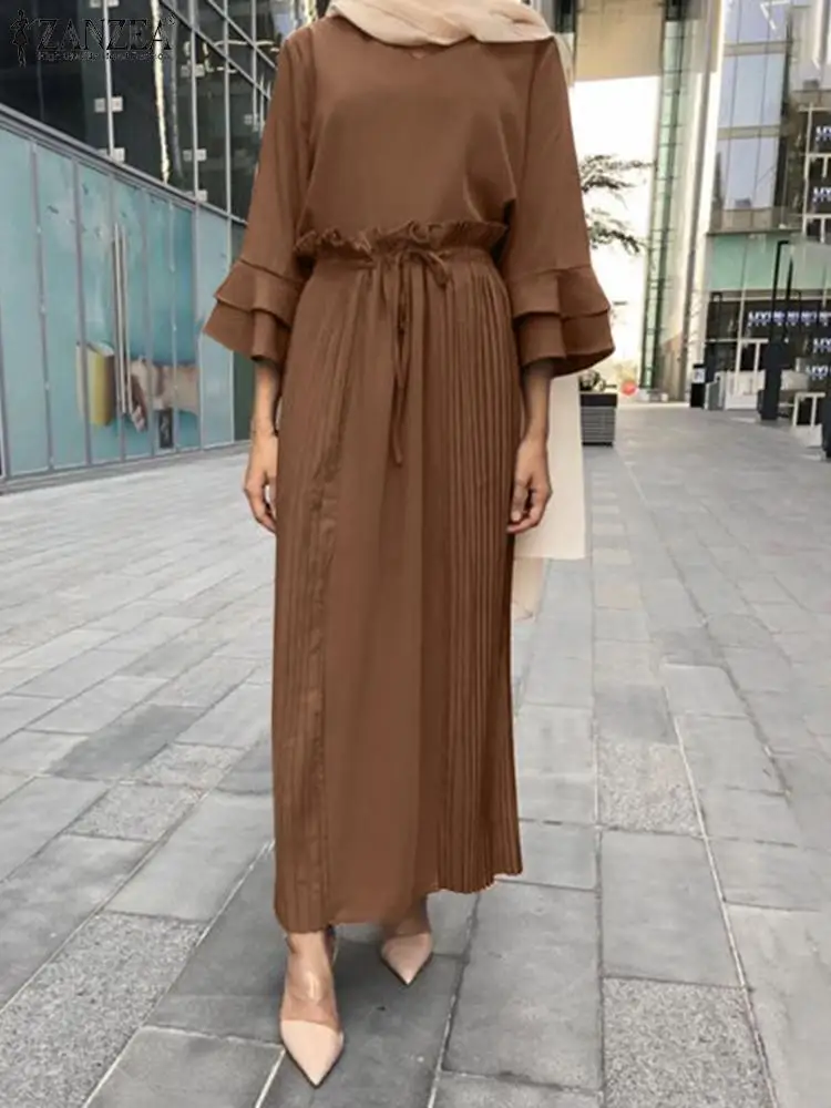 ZANZEA Fashion Women V Neck 3/4 Sleeve Dubai Turkey Hijab Dress Robe Femme Ramadan Muslim Abaya Dress Solid Kaftan Sundress
ZANZEA Fashion Women V Neck 3/4 Sleeve Dubai Turkey Hijab Dress Robe Femme Ramadan Muslim Abaya Dress Solid Kaftan Sundress
