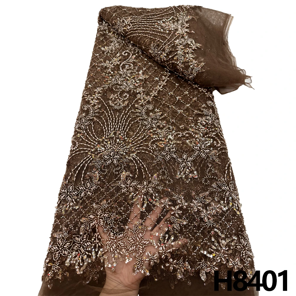Luxury French beaded lace fabric 2023 High quality African hand-beaded lace fabric Nigerian bridal sewing material
Luxury French beaded lace fabric 2023 High quality African hand-beaded lace fabric Nigerian bridal sewing material