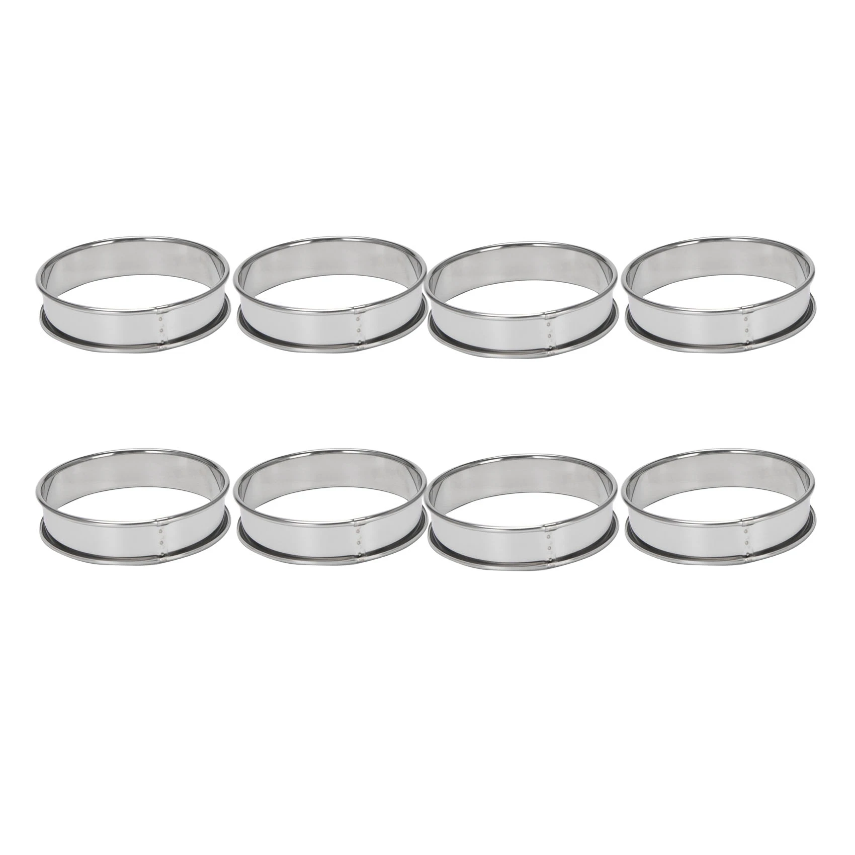 4-дюймовые кольца для маффинов, набор колец из 20 маффинов из нержавеющей стали, двойные кольца в рулоне, круглое кольцо для маффинов 
4-дюймовые кольца для маффинов, набор колец из 20 маффинов из нержавеющей стали, двойные кольца в рулоне, круглое кольцо для маффинов