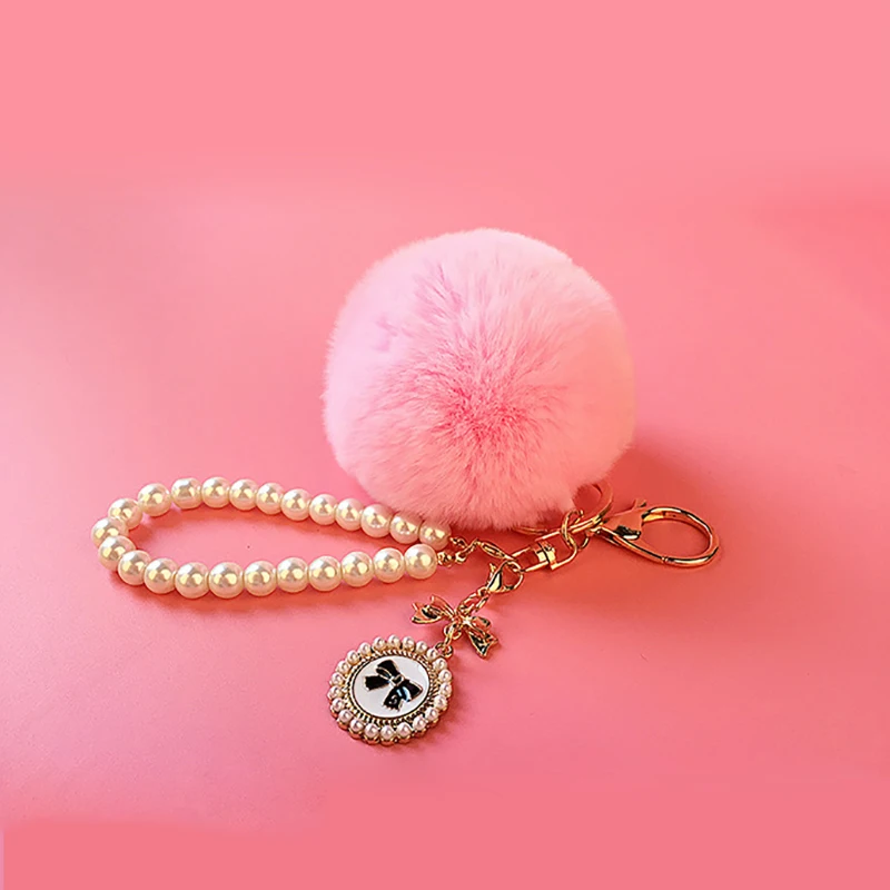 Car Keychains For Women Bag Faux Rabbit Fur Key Chain Holder Pearl Bow DIY Pendant Jewelry Accessories
Car Keychains For Women Bag Faux Rabbit Fur Key Chain Holder Pearl Bow DIY Pendant Jewelry Accessories