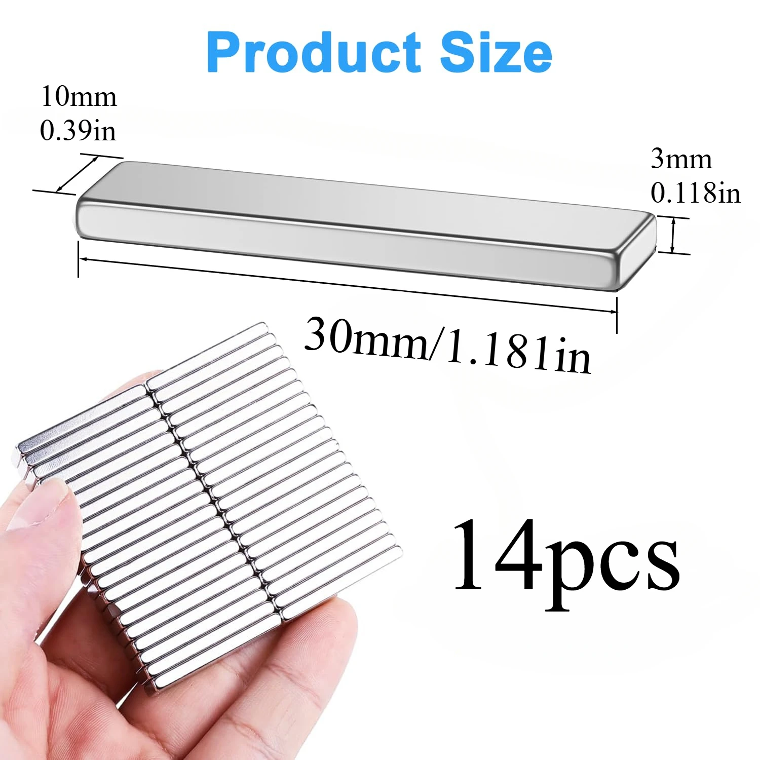 30х10х3/40х10х3/50х10х3мм прямоугольные магниты разных спецификаций, подходят для складских товаров, офисов и декораций.
30х10х3/40х10х3/50х10х3мм прямоугольные магниты разных спецификаций, подходят для складских товаров, офисов и декораций.