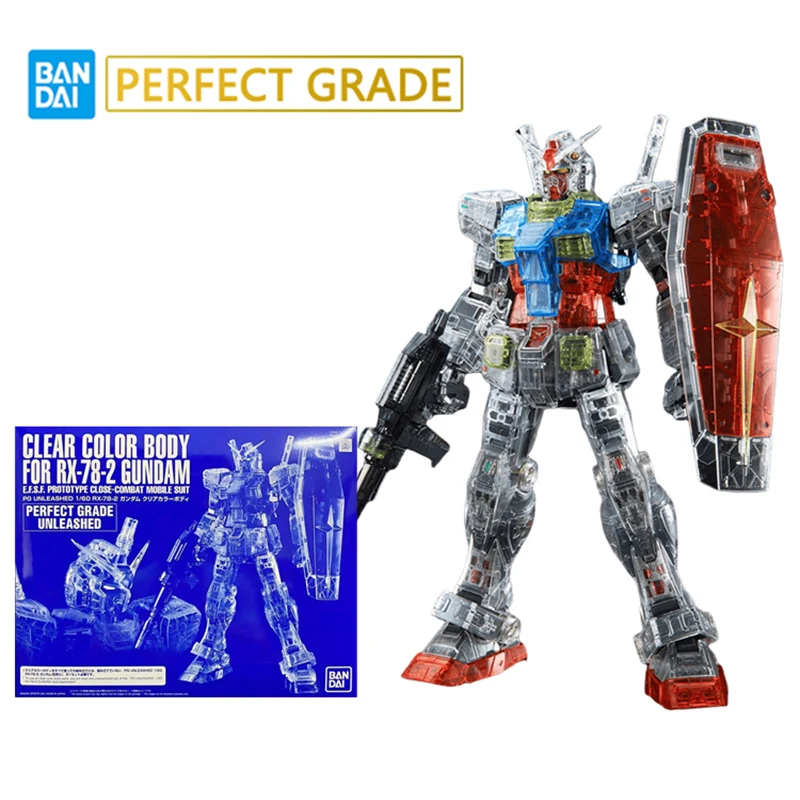 

Original Bandai PB Limited PG 1/60 CLEAR COLOR BODY for RX-78-2 Gundam Gunpla Assemble Suit Anime Action Figures Toys Gifts