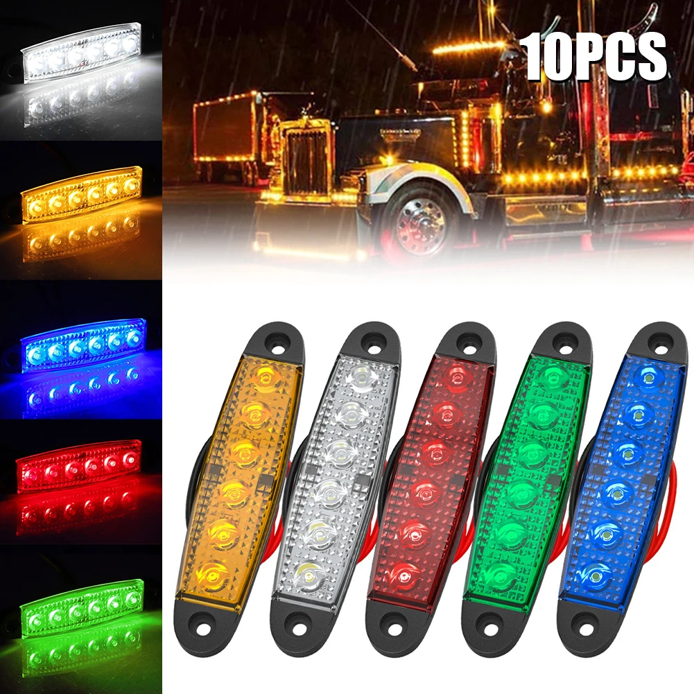 Universal 10PCS 12V/24V Truck Trailer Side Marker Indicators Clearance Light Car Brake Rear Highlight Tail Light Warning Lamp
Universal 10PCS 12V/24V Truck Trailer Side Marker Indicators Clearance Light Car Brake Rear Highlight Tail Light Warning Lamp