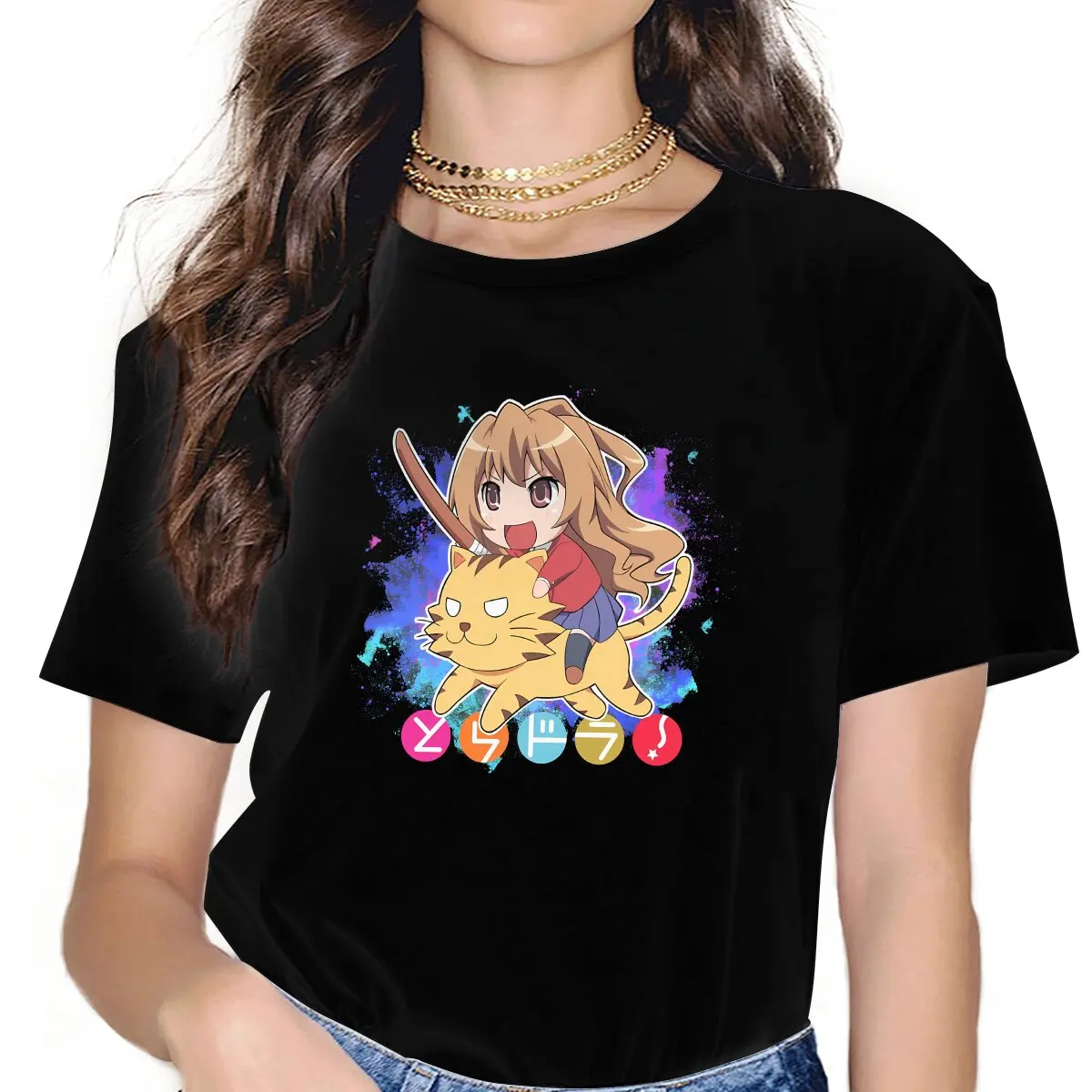 Novel Toradora Classic Cute Tshirt Homme Women's Clothes Unisex Polyester Blusas T Shirt For Women
Novel Toradora Classic Cute Tshirt Homme Women's Clothes Unisex Polyester Blusas T Shirt For Women