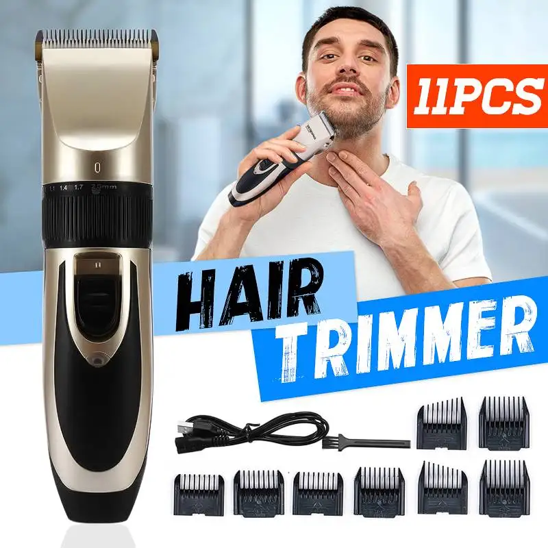 Professional Hair Trimmer with 8 Limit Comb Rechargeable Electric Cordless Clipper Shaver Men Children Home Salon Use Tool Kit
Professional Hair Trimmer with 8 Limit Comb Rechargeable Electric Cordless Clipper Shaver Men Children Home Salon Use Tool Kit