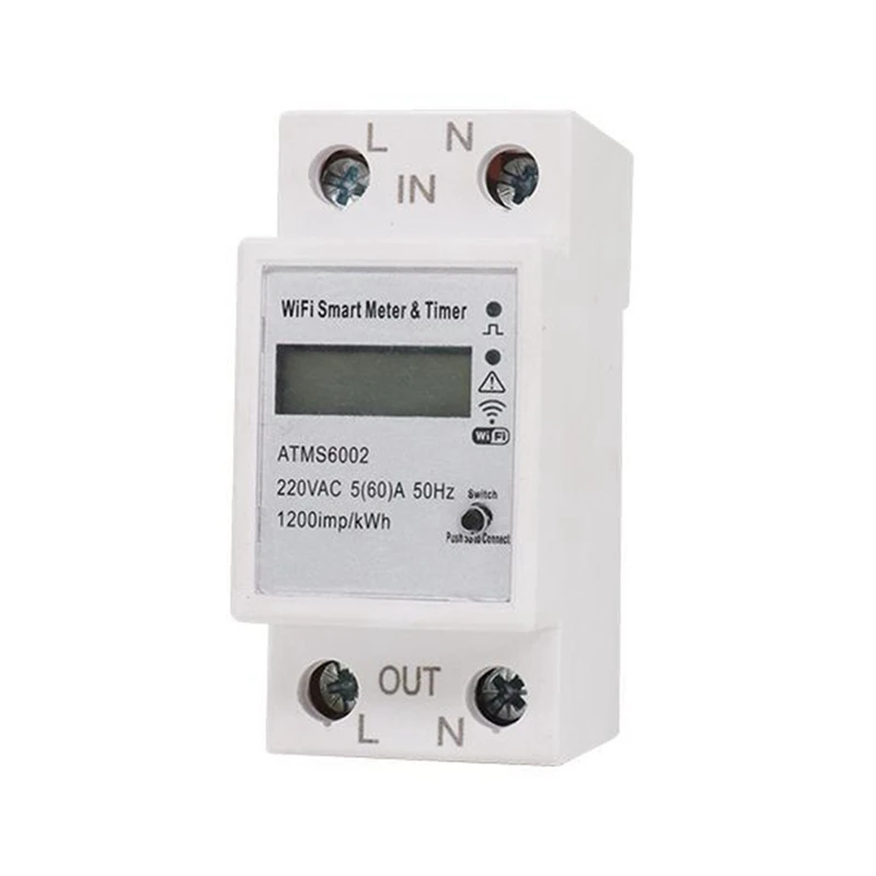 ATMS6002 Wifi Smart Meter Tuya Smart Meter Tuya Smart Wifi Meter WIFI Remote Meter Wifi Metering Switch
ATMS6002 Wifi Smart Meter Tuya Smart Meter Tuya Smart Wifi Meter WIFI Remote Meter Wifi Metering Switch