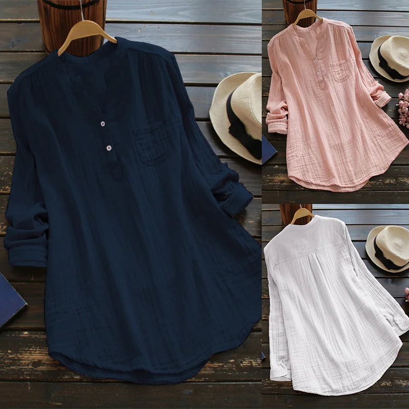 Sping Autumn Long Sleeve Solid Women's Shirts Fashion Sexy V Neck Buttons Casual Loose Pocket Ladies Shirts Tops Femal Folds Tee
Sping Autumn Long Sleeve Solid Women's Shirts Fashion Sexy V Neck Buttons Casual Loose Pocket Ladies Shirts Tops Femal Folds Tee
