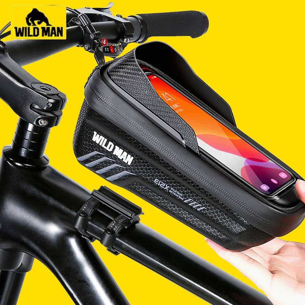 WILD MAN New Bike Bag 2L Frame Front Tube Cycling Bag Bicycle Waterproof Phone Case Holder 7 Inches Touch Screen Bag Accessories
WILD MAN New Bike Bag 2L Frame Front Tube Cycling Bag Bicycle Waterproof Phone Case Holder 7 Inches Touch Screen Bag Accessories
