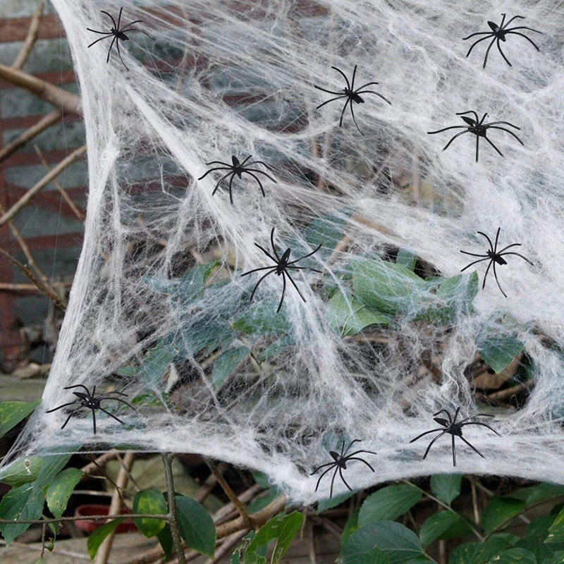 Halloween Decoration Spider Cotton Thread Spider Web Party Props Haunted House Artificial Spider Web Home Decora Accessories
Halloween Decoration Spider Cotton Thread Spider Web Party Props Haunted House Artificial Spider Web Home Decora Accessories