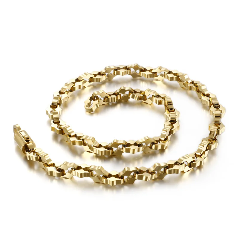 Fashion Flower Chain Necklace Male 11mm Stainless Steel Color Long Collar for Men Jewelry Gift Hombres
Fashion Flower Chain Necklace Male 11mm Stainless Steel Color Long Collar for Men Jewelry Gift Hombres