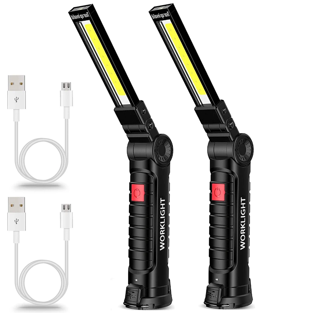 1-4PC USB Rechargeable Work Light Portable Flashlight COB LED Magnetic Lanterna Hanging Lamp with Built-in Battery Camping Torch
1-4PC USB Rechargeable Work Light Portable Flashlight COB LED Magnetic Lanterna Hanging Lamp with Built-in Battery Camping Torch