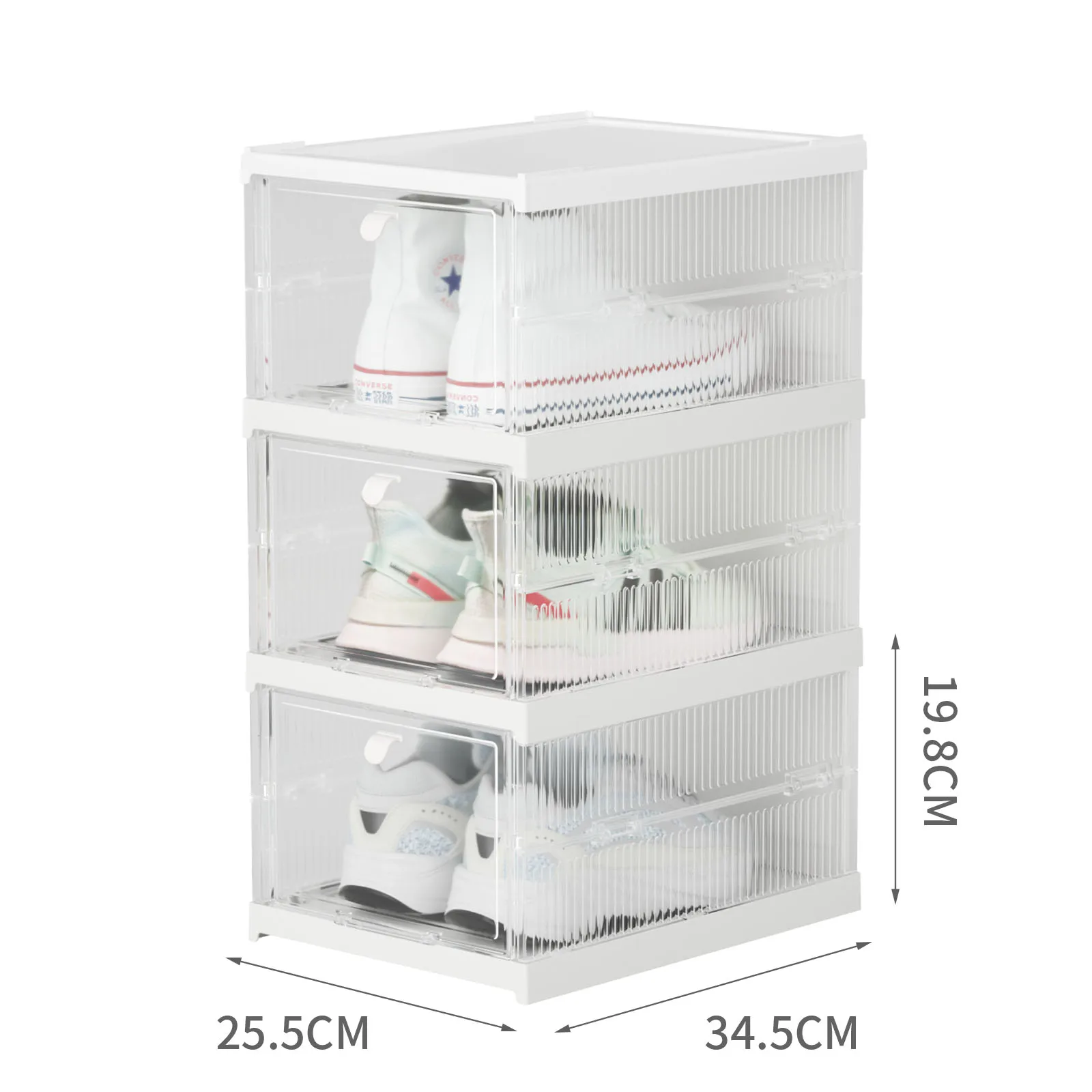 3pcs Transparent Foldable Shoe Box Shoes Organizers Hardened Plastic Dustproof Storage Box Stackable Combined Shoe Cabinet Rack
3pcs Transparent Foldable Shoe Box Shoes Organizers Hardened Plastic Dustproof Storage Box Stackable Combined Shoe Cabinet Rack