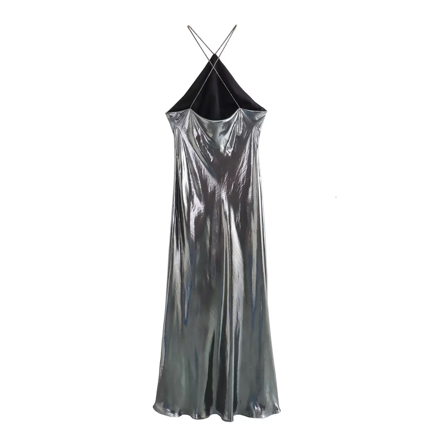Women's 2023 Chic, Stylish and Exquisite Light Sling Metal Neck Collar Backless Cross Shoulder Strap Dress Vestidos
Women's 2023 Chic, Stylish and Exquisite Light Sling Metal Neck Collar Backless Cross Shoulder Strap Dress Vestidos