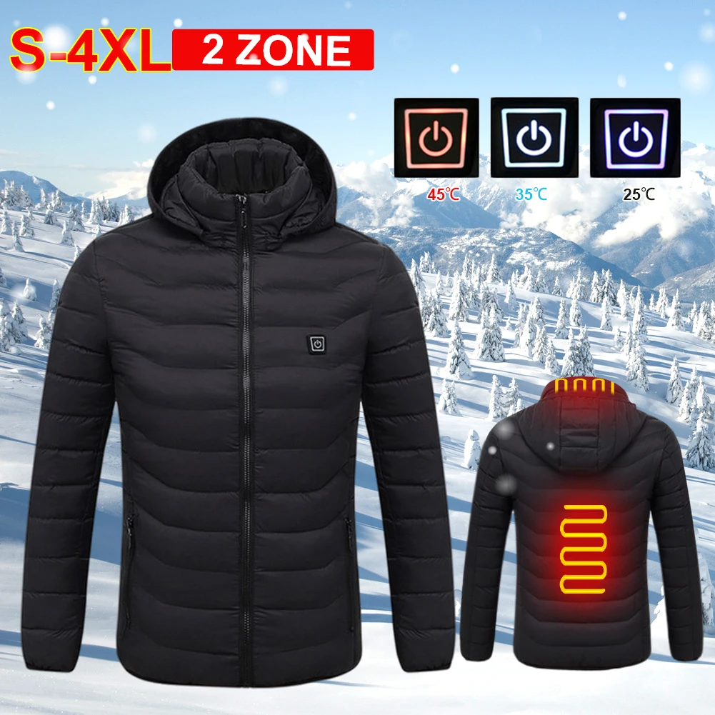 2 Areas Heated Jackets Winter Electric Heating Jackets Hooded Coat USB Charge Thermal Coat for Outdoor Skiing Camping Men Women
2 Areas Heated Jackets Winter Electric Heating Jackets Hooded Coat USB Charge Thermal Coat for Outdoor Skiing Camping Men Women