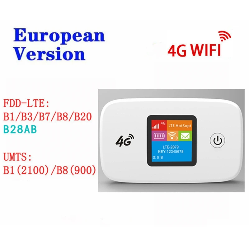 R818 Mobile WIFI Router Portable Plug-In Card 4G Internet Wireless Terminal 2400Mah Battery Wifi Router-European Version
R818 Mobile WIFI Router Portable Plug-In Card 4G Internet Wireless Terminal 2400Mah Battery Wifi Router-European Version