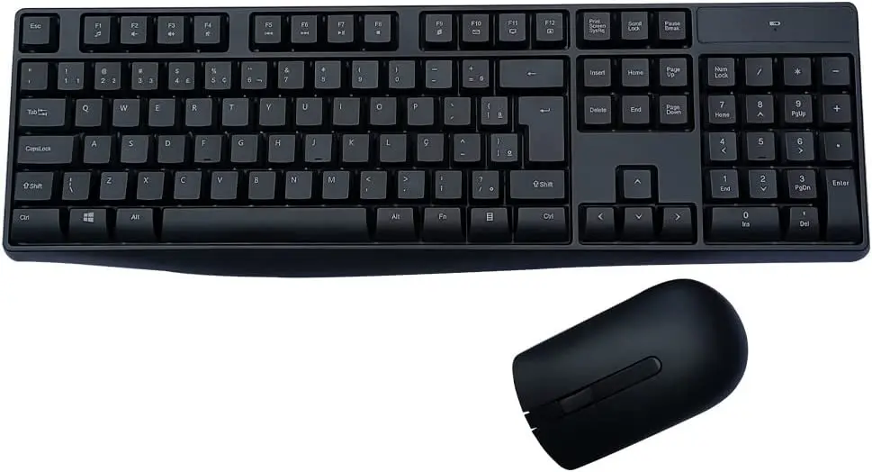 

2023 teclado mecânico gamer Combo Multim�dia sem Fio 2.4Ghz 1600dpi USB Bulk Preto - TC269
