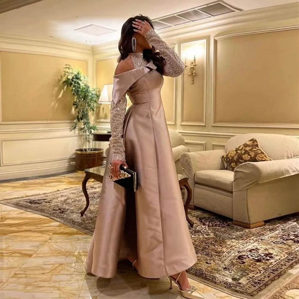 Arabic Dubai Dusty Pink Prom Dresses 2022 Glitter Full Sleeves Long Stain Dirty Evening Dress Party Dresses Robes De Soirée
Arabic Dubai Dusty Pink Prom Dresses 2022 Glitter Full Sleeves Long Stain Dirty Evening Dress Party Dresses Robes De Soirée