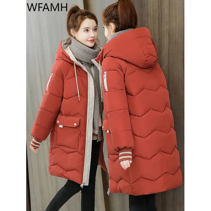 WFAMH2023 Winter Women's Jacket Long Long Parker Down Cotton Hooded Large Thermal Jacket Windproof Casual Student Coat
WFAMH2023 Winter Women's Jacket Long Long Parker Down Cotton Hooded Large Thermal Jacket Windproof Casual Student Coat