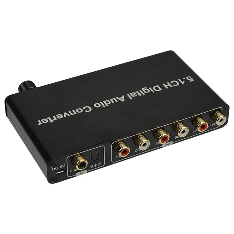 5.1CH DAC Converter Audio Decoder Digital Optical Coaxial Toslink to RCA 3.5Mm Jack Support Dolby AC-3 DTS 5.1
5.1CH DAC Converter Audio Decoder Digital Optical Coaxial Toslink to RCA 3.5Mm Jack Support Dolby AC-3 DTS 5.1