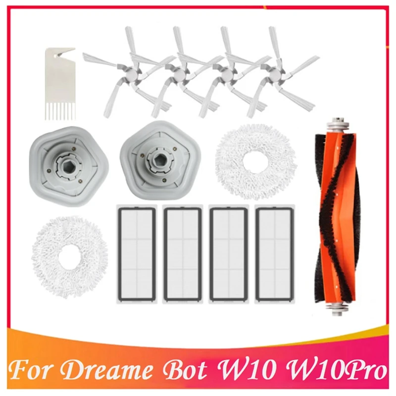 14Pcs Replacement Spare Parts Kit For Xiaomi Dreame W10/W10 Pro Robot Vacuum Cleaner Washable Mop Cloth Main Side Brush
14Pcs Replacement Spare Parts Kit For Xiaomi Dreame W10/W10 Pro Robot Vacuum Cleaner Washable Mop Cloth Main Side Brush