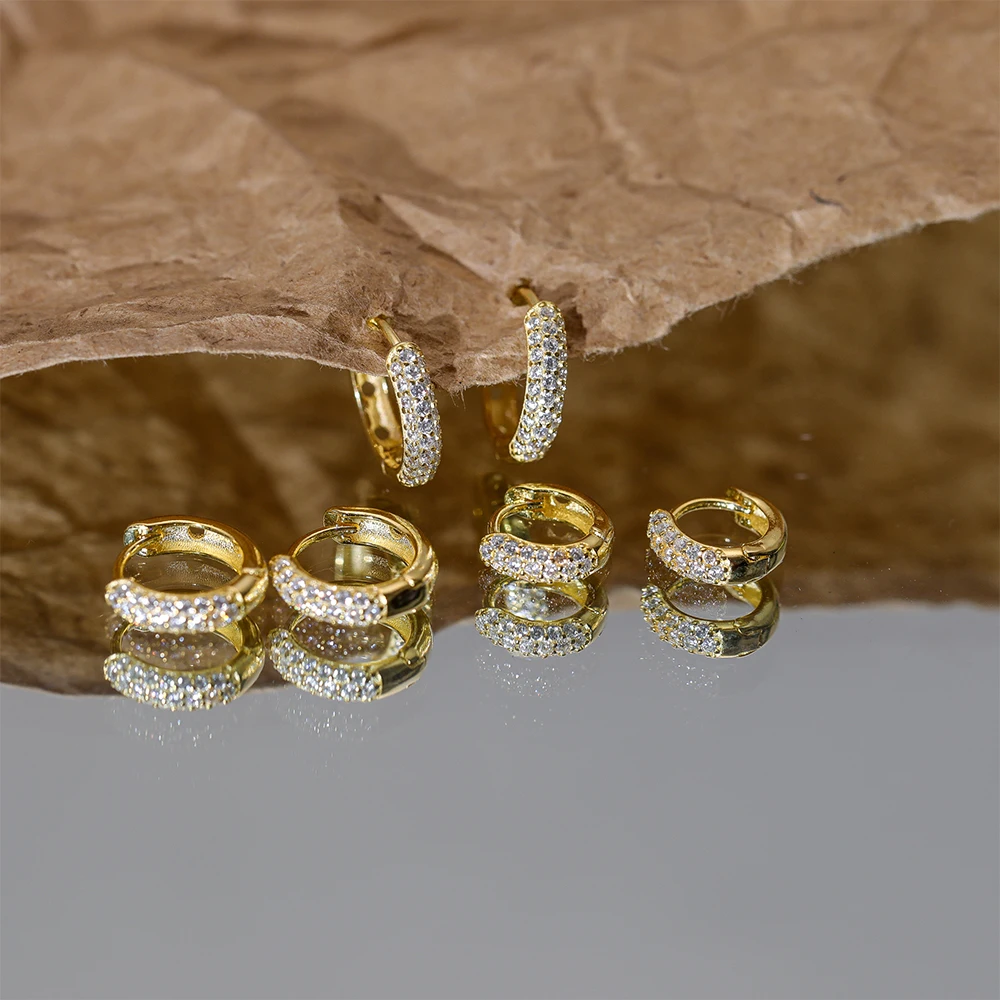 BOAKO 925 Sterling Silver Circel Earring Fashion Luxury Multi-row Bling Zircon Hoop Earrings For Women Pendientes Oorbellen
BOAKO 925 Sterling Silver Circel Earring Fashion Luxury Multi-row Bling Zircon Hoop Earrings For Women Pendientes Oorbellen