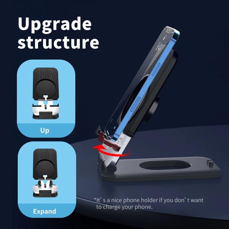 Mobile Phone Holder Small Fast Charging Portable Suspended Charging Upgraded Structure For Iphone 12 Max Charge Dock Black
Mobile Phone Holder Small Fast Charging Portable Suspended Charging Upgraded Structure For Iphone 12 Max Charge Dock Black