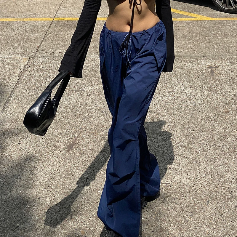 Ardm Fashion Drawstring Cargo Pants Women Vintage White Low Waist Streetwear Parachute Pants Casual Baggy Wide Leg Sweatpants
Ardm Fashion Drawstring Cargo Pants Women Vintage White Low Waist Streetwear Parachute Pants Casual Baggy Wide Leg Sweatpants