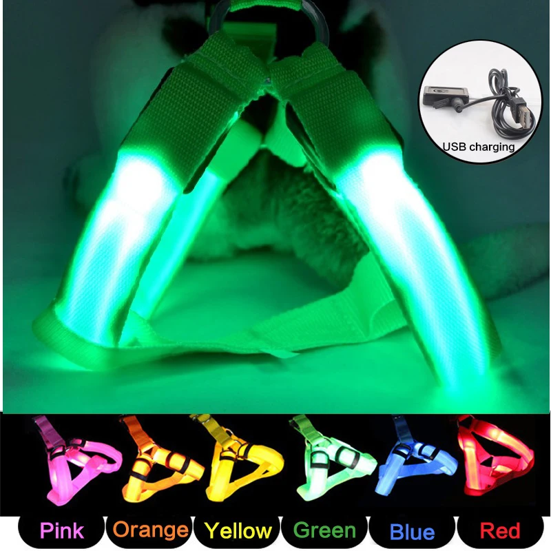 USB Rechargeable LED Light Flashing Dog Collar Harness Safety in Dark Night Anti Lost Adjustable Pet Supplies
USB Rechargeable LED Light Flashing Dog Collar Harness Safety in Dark Night Anti Lost Adjustable Pet Supplies