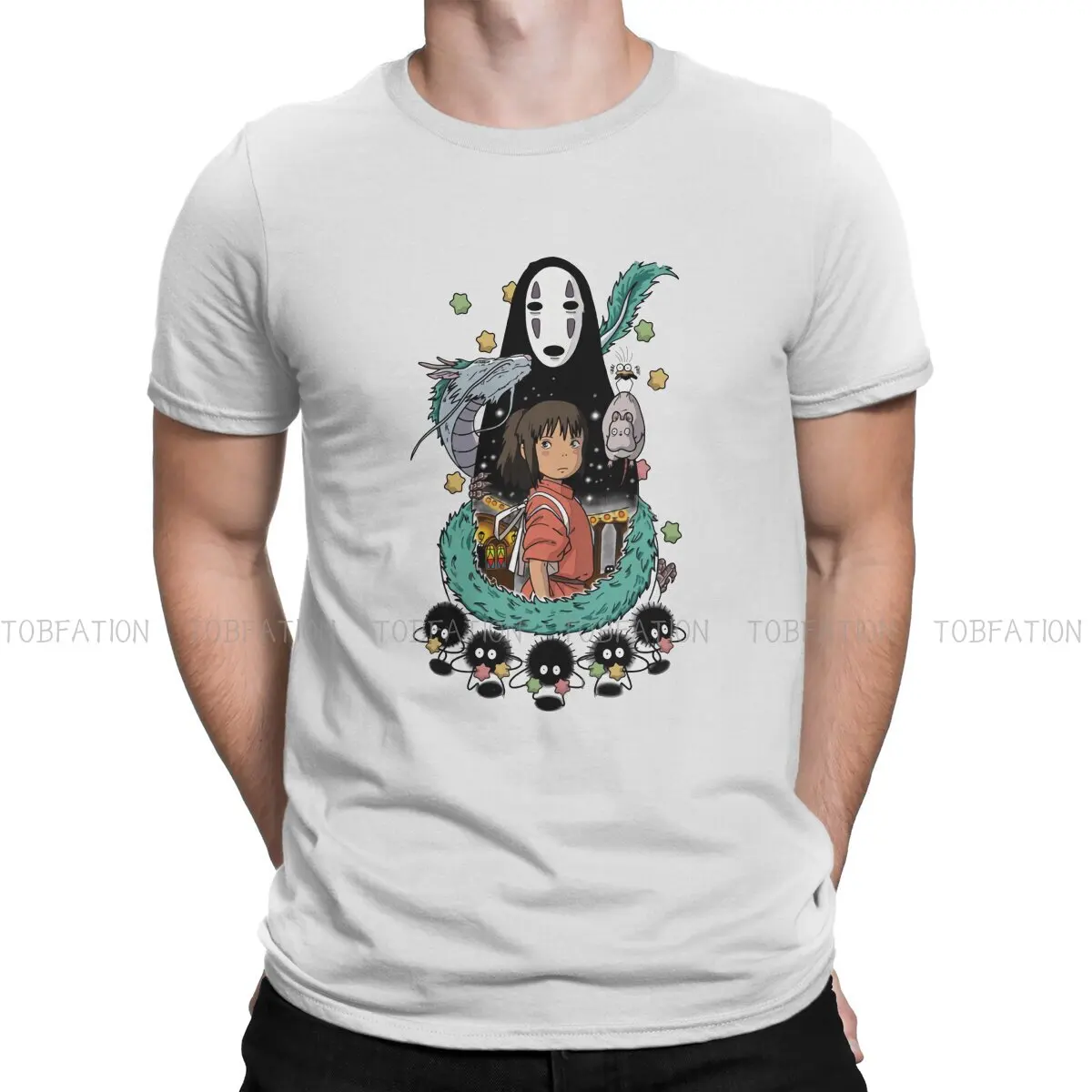 Spirited Away Chihiro Tshirt Graphic Men Tops Vintage Punk Summer Clothing Cotton Harajuku T Shirt 
Spirited Away Chihiro Tshirt Graphic Men Tops Vintage Punk Summer Clothing Cotton Harajuku T Shirt
