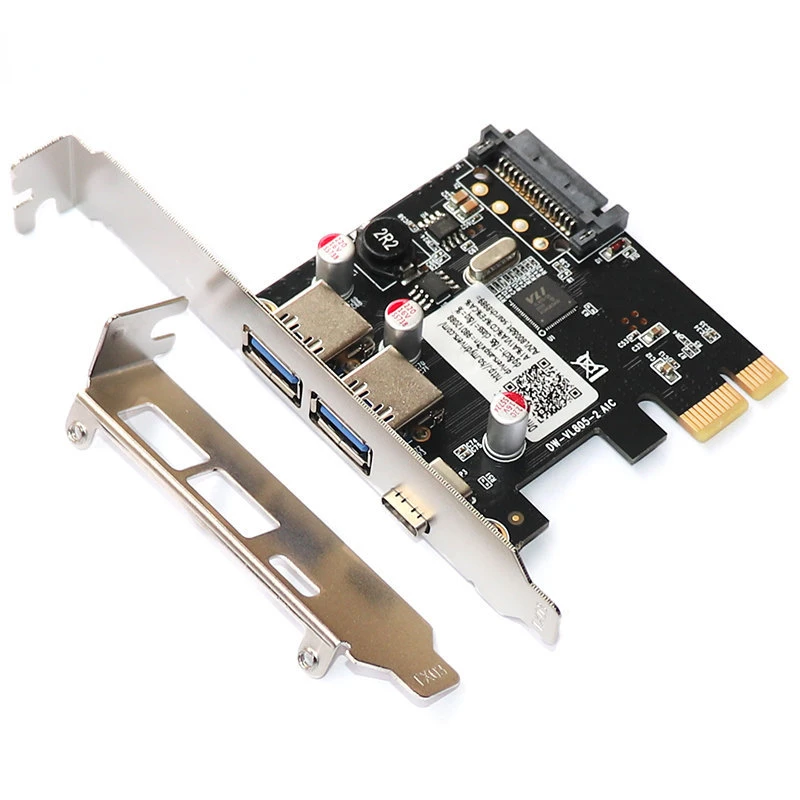 

USB 3.0 PCI e адаптер PCI e 2 порта USB 3 концентратор USB3.1 Type C адаптер PCIe USB3 Type-C конвертер PCI-e x1 USB 3,1 карта контроллера