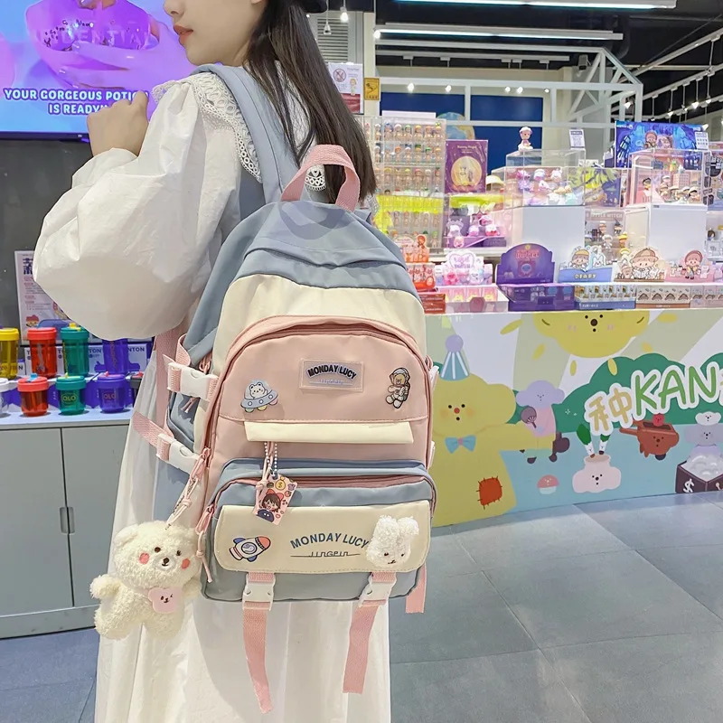 Qyahlybz Female Ins High School Students Backpacks University Backpack For Children Girls Cute Shoulder Bags
Qyahlybz Female Ins High School Students Backpacks University Backpack For Children Girls Cute Shoulder Bags