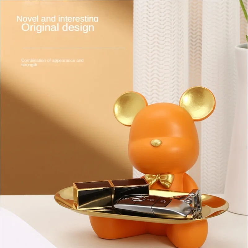 Pallet Bear Resin Statue Desktop Key Storage Candy Container Decorative Animal Bear Statue Living Room Cabinet Home Decorations
Pallet Bear Resin Statue Desktop Key Storage Candy Container Decorative Animal Bear Statue Living Room Cabinet Home Decorations
