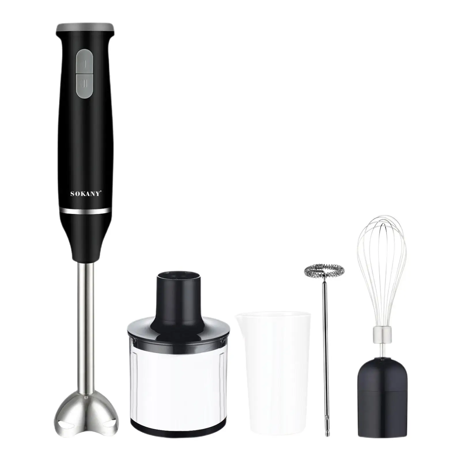 

Handheld Hand Blender Cookware Accessories Chopper Milk Frother Attachment Whisk Multi-Purpose Meat Grinder for Puree UK Plug