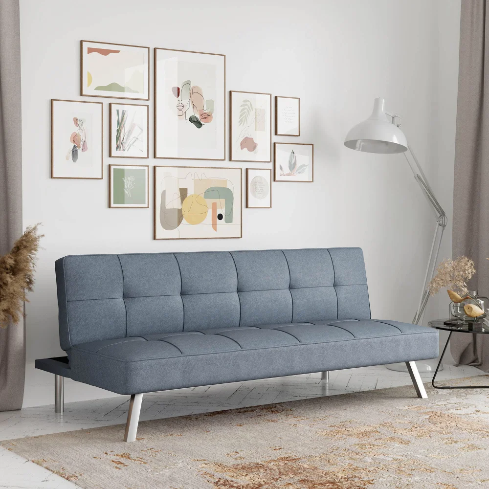 Chelsea Modern Futon, Light Gray Fabric Sofa Sets for Living Room Sofa Bed Foldable Luxury Sofa
Chelsea Modern Futon, Light Gray Fabric Sofa Sets for Living Room Sofa Bed Foldable Luxury Sofa
